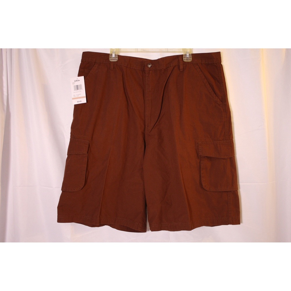 Cabela's Men 42 Carolina Cargo 100% Cotton Hiking Outdoor Stretch‎ Waist Shorts
